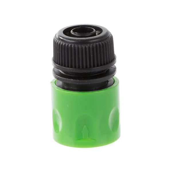Gyorscsatlakozó kerti locsolótömlőhöz, 1/2” zöld műanyag