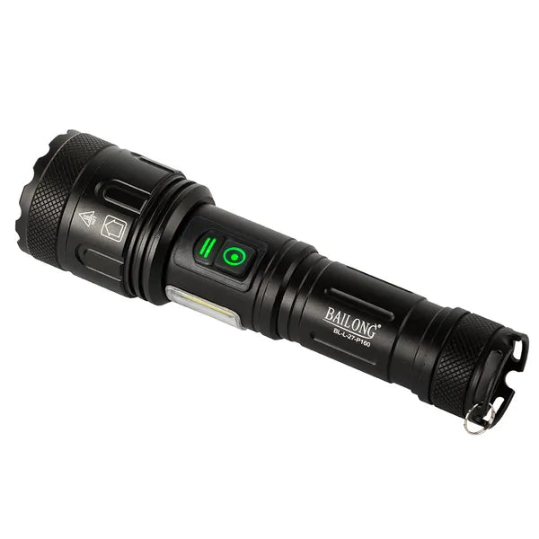 Bailong L-27 taktikai zseblámpa CREE XHP160 LED, zoom, power bank, IPX5