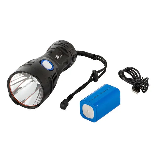 Taktikai zseblámpa CREE XHP90 LED-del, 5000 lm, USB-C, IPX5