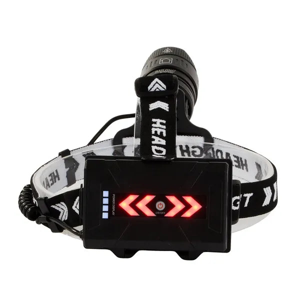 Bailong XHP360 LED fejlámpa 1000 m zoom, powerbank, IPX6