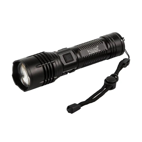 Taktikai LED zseblámpa 600 m, CREE PM10-TG, zoom, USB-C powerbank