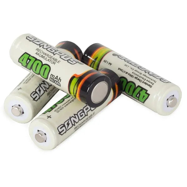 4 db AA R6 4700mAh újratölthető akkumulátor készlet