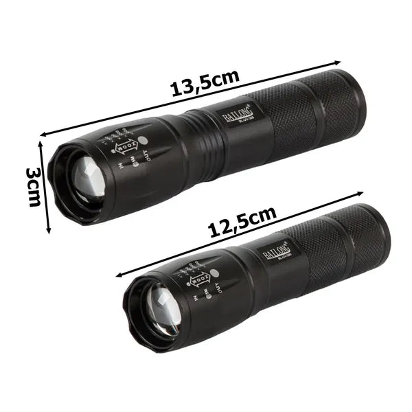 Bailong BL-UV-395 taktikai UV zseblámpa, XM-L2 LED, 300 m, zoom, IPX4