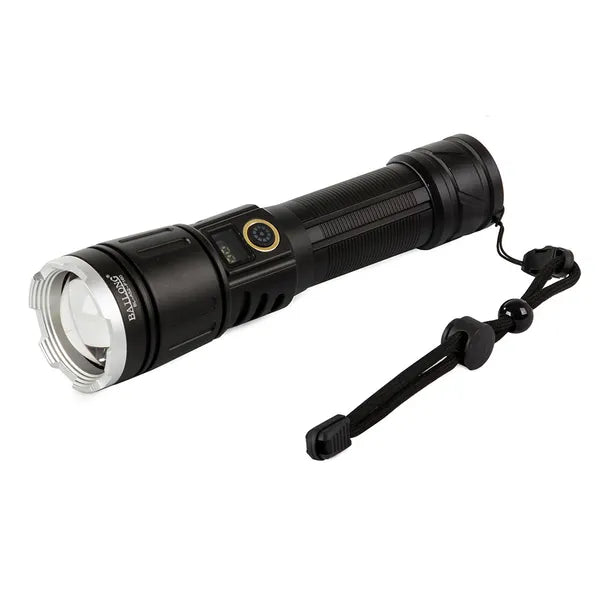 Taktikai LED zseblámpa XHP160 zoommal, power bank, IPX5, 1000 m
