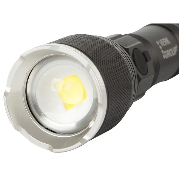 Akkumulátoros taktikai LED zseblámpa XHP160, 1000 m hatótáv, zoom, IPX5