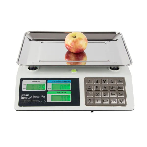 Elektronikus bolti számoló mérleg 40 kg, akkumulátoros, vízálló