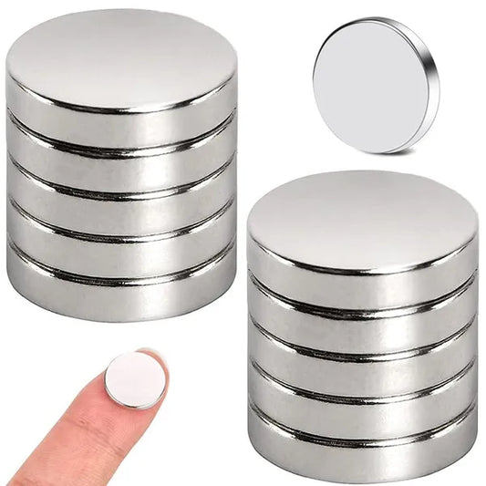 Neodímium mágnes készlet, 10 db, 10 mm × 2 mm, extra erős