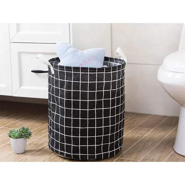 Összecsukható XL szennyeskosár, 45 l, 40 × 35 cm hordozófüllel