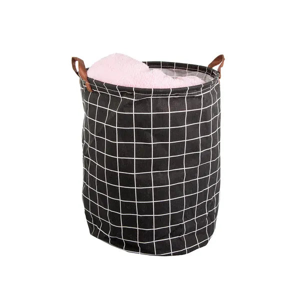 Összecsukható XL szennyeskosár, 45 l, 40 × 35 cm hordozófüllel