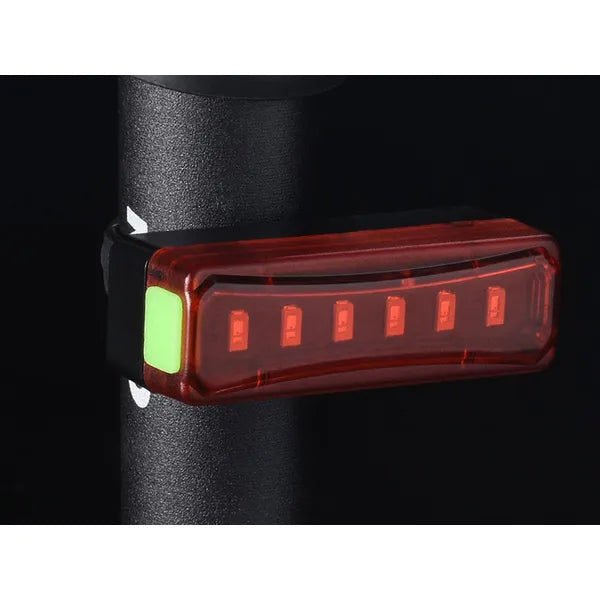 USB-tölthető LED kerékpár lámpaszett első-hátsó, powerbank funkcióval