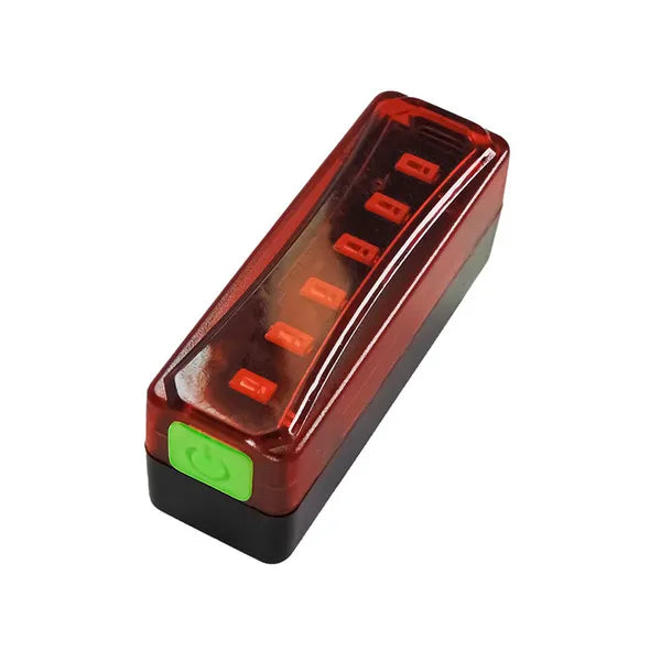 USB-tölthető hátsó kerékpár LED lámpa, piros fény, 4 mód, vízálló