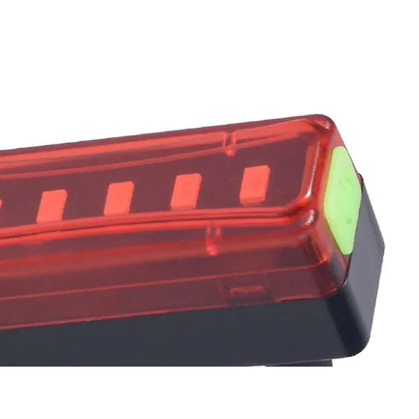 USB-tölthető hátsó kerékpár LED lámpa, piros fény, 4 mód, vízálló