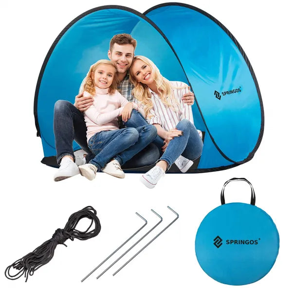 Springos pop-up strandsátor 150×120 cm UV50 védelemmel hordtáskával