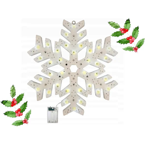 Hópehely led ablakdísz 40cm csillag