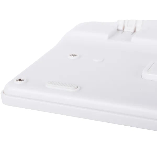 Fehér vezeték nélküli billentyűzet-egér szett numpaddal, csendes 1600 DPI USB