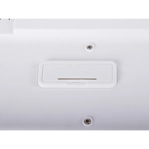 Fehér vezeték nélküli billentyűzet-egér szett numpaddal, csendes 1600 DPI USB