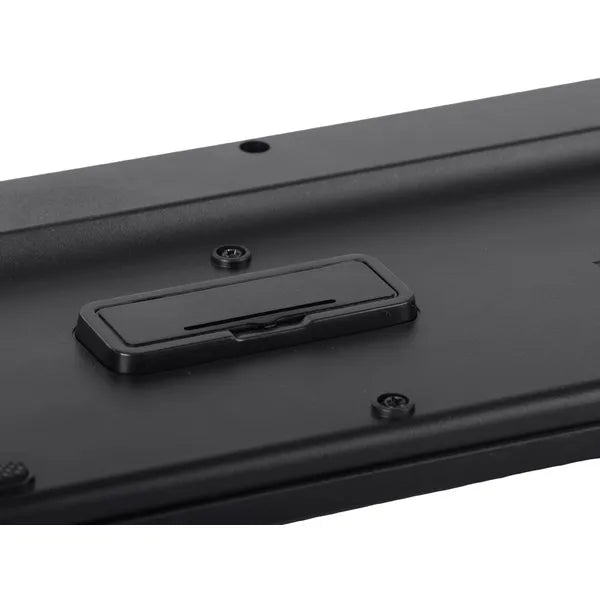 Vezeték nélküli fekete billentyűzet-egér szett, numerikus paddal, 2.4 GHz USB