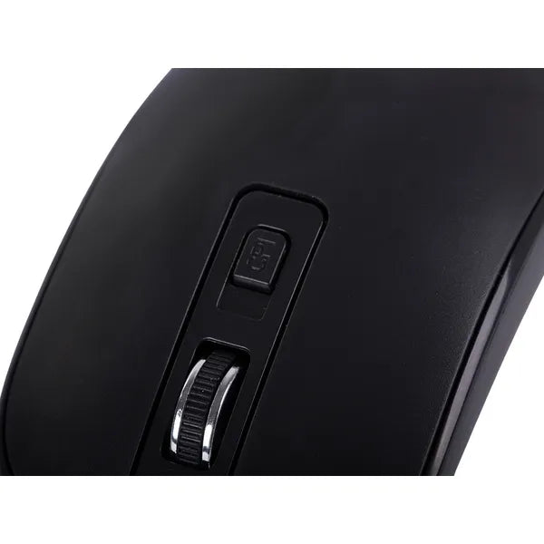 Vezeték nélküli fekete billentyűzet-egér szett, numerikus paddal, 2.4 GHz USB