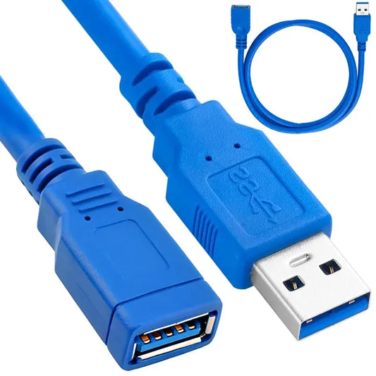 USB 3.0 árnyékolt hosszabbítókábel, 1,5 m, USB-A apa–USB-A anya