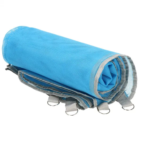 Springos homokmentes strandpléd 200×150 cm kék–szürke poliészter