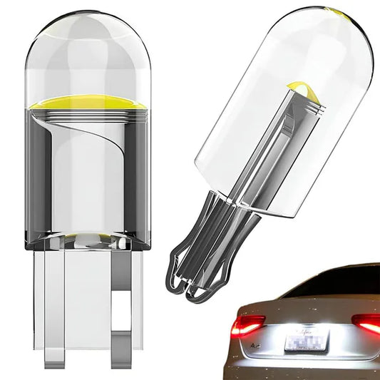 W5W T10 fehér LED autóizzó 6500 K COB, 12 V, 2 db