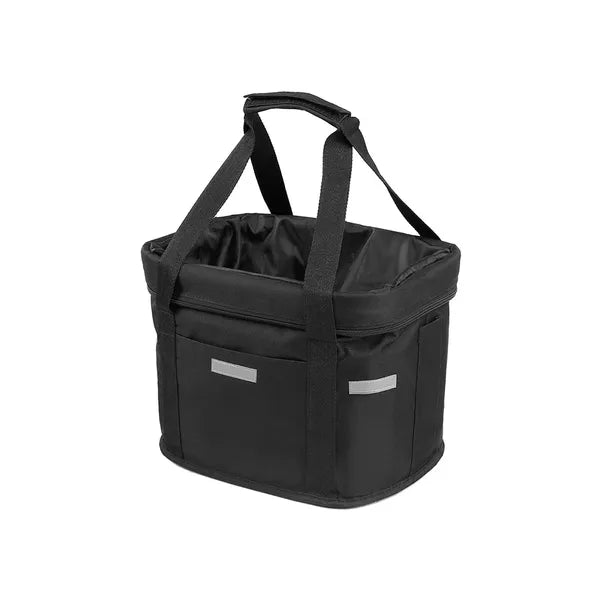 Levehető első kerékpár kosár click rendszerrel, 6 kg, 32×22×25 cm, fekete