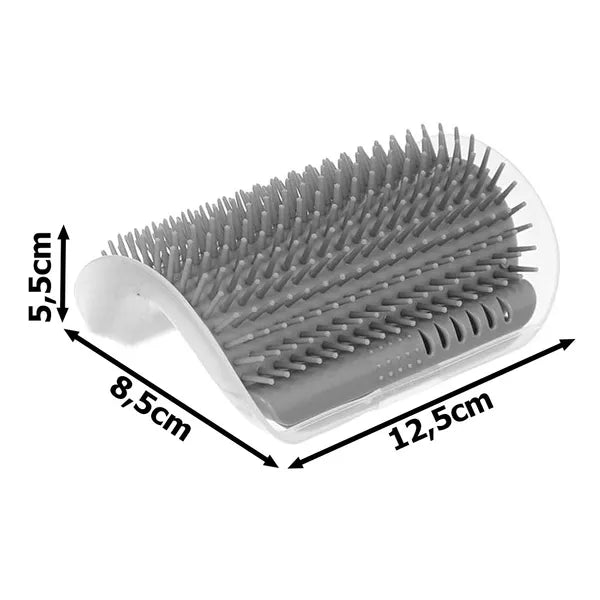 Sarok macskakaparó kefés borzoló macskamentával, 12,5×8,5×5,5 cm