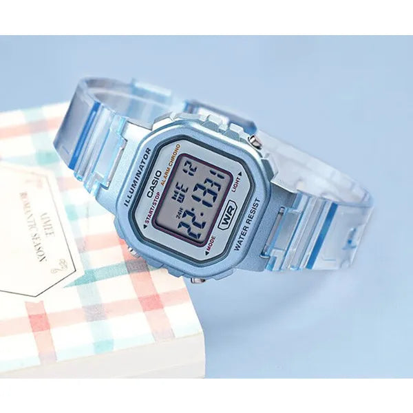 Casio LA-20WHS-2A gyerek digitális karóra, kék, díszdobozzal