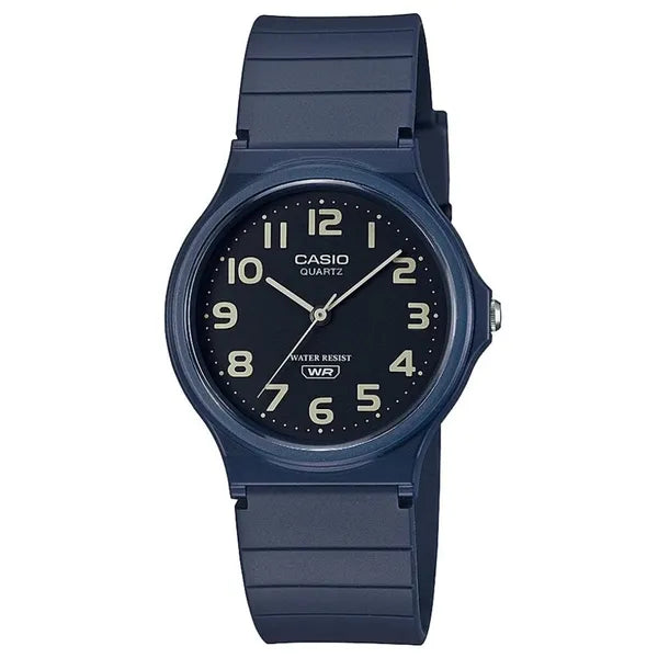 Casio MQ-24UC-2BDF uniszex karóra, fekete számlap, WR30