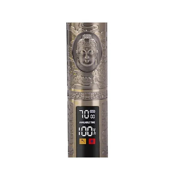 Akkumulátoros USB-s szakáll- és hajvágó, arany, 3 fésű (1–3 mm), LED