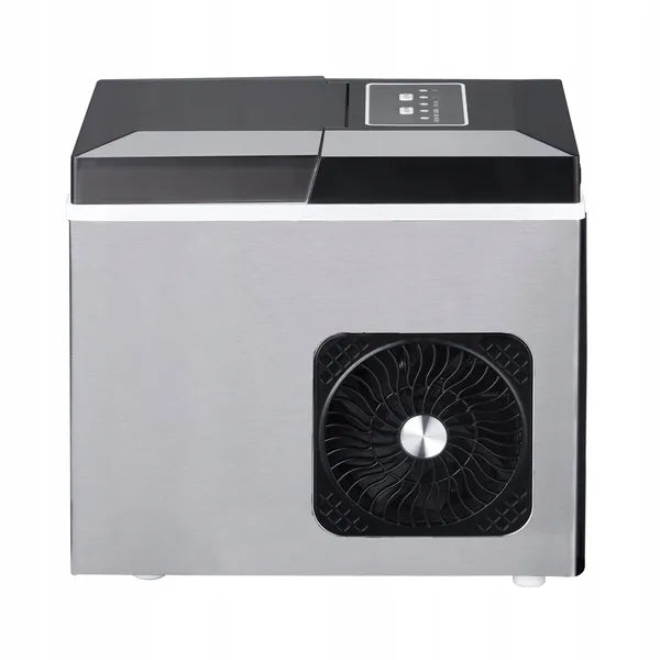 Inox jégkocka készítő 10 kg/nap, 165 W, 6 perc első jég, 0,85 l tartály