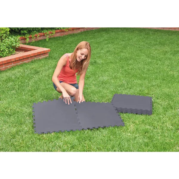 INTEX habszivacs puzzle medence alátét, szürke, 50×50 cm, 8 db, 1,9 m²