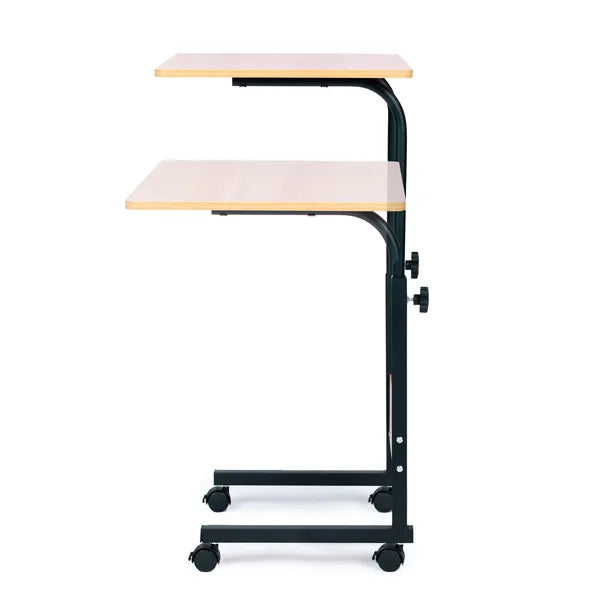 Laptopasztal kerekekkel, ágy fölé, fekhely fölé - barna | PJJCT0135-60C