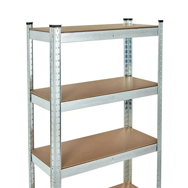 Tároló polc 180×90×30 cm horganyzott acél 5 polc 875 kg
