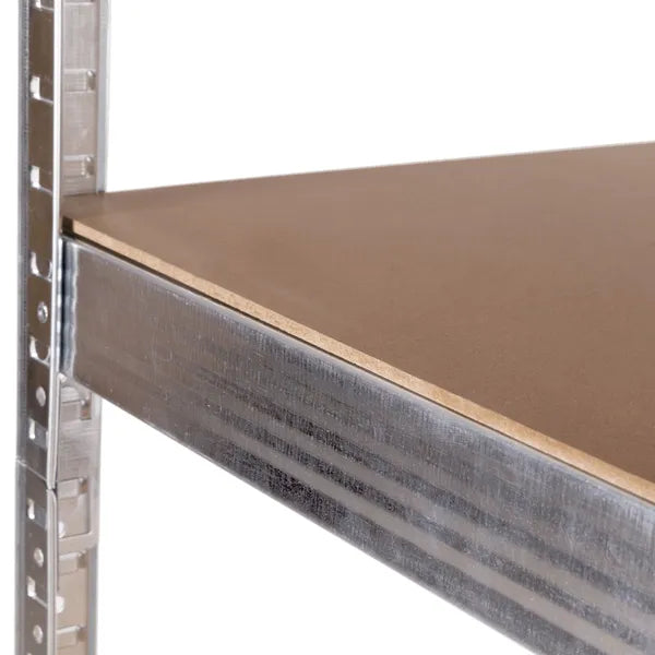 Sarok polcrendszer 180×90×40 cm, horganyzott acél, 5 polc, 875 kg teherbírás