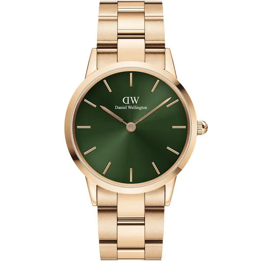 Daniel Wellington Iconic Emerald női karóra 28 mm rozéarany/zöld, acél