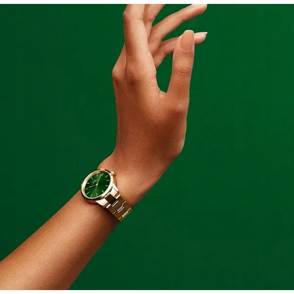Daniel Wellington Iconic Emerald női karóra 28 mm rozéarany/zöld, acél