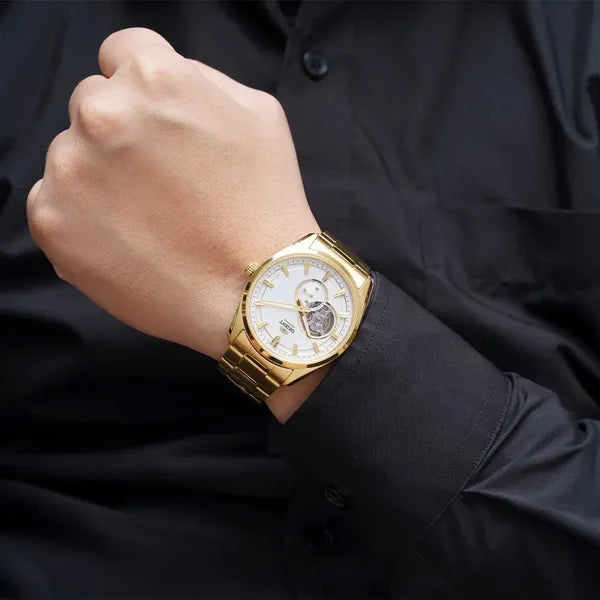 Orient RA-AR0007S10B férfi automata karóra, arany-acél, 41 mm, zafír, WR50