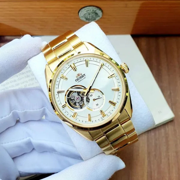 Orient RA-AR0007S10B férfi automata karóra, arany-acél, 41 mm, zafír, WR50