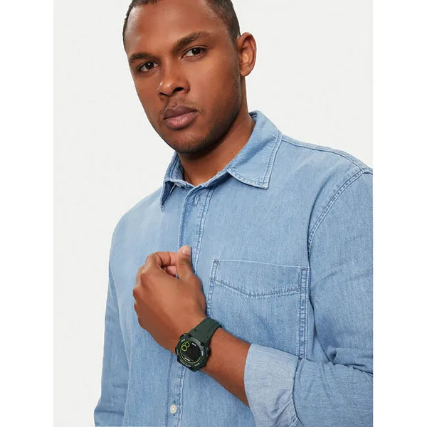 Lorus R2333PX9 unisex zöld szilikon sportóra WR100, stopper, ébresztő