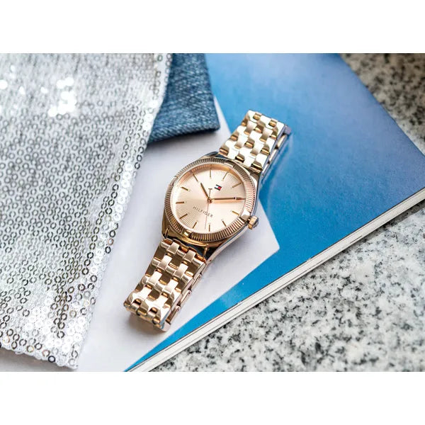 Tommy Hilfiger női karóra, rozéarany, 34 mm, rozsdamentes acél, quartz