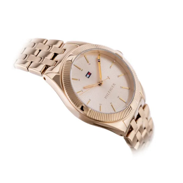 Tommy Hilfiger női karóra, rozéarany, 34 mm, rozsdamentes acél, quartz