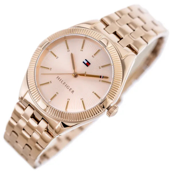 Tommy Hilfiger női karóra, rozéarany, 34 mm, rozsdamentes acél, quartz