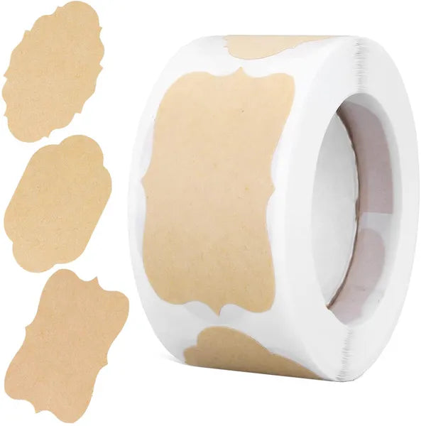 250 db öntapadó címke fűszeres üvegekhez, ajándékokhoz 5×3 cm