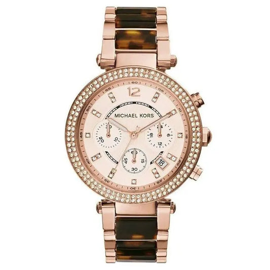 Női karóra Michael Kors MK5538, rozéarany, acél, 10 ATM, kronográf