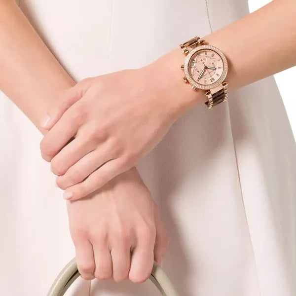 Női karóra Michael Kors MK5538, rozéarany, acél, 10 ATM, kronográf