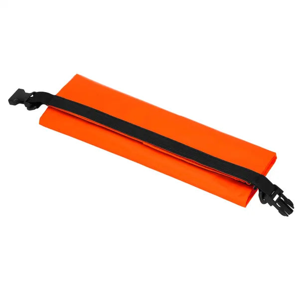 Narancssárga 10 l vízálló PVC roll-top száraz zsák vállpánttal