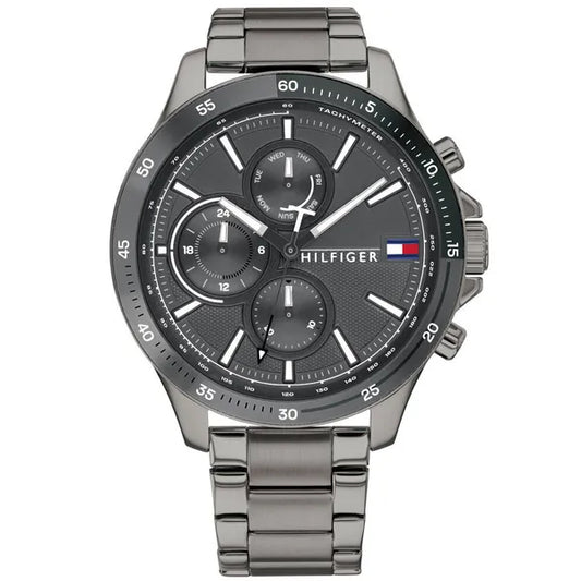 Tommy Hilfiger 1791719 férfi karóra, rozsdamentes acél, 46 mm, szürke