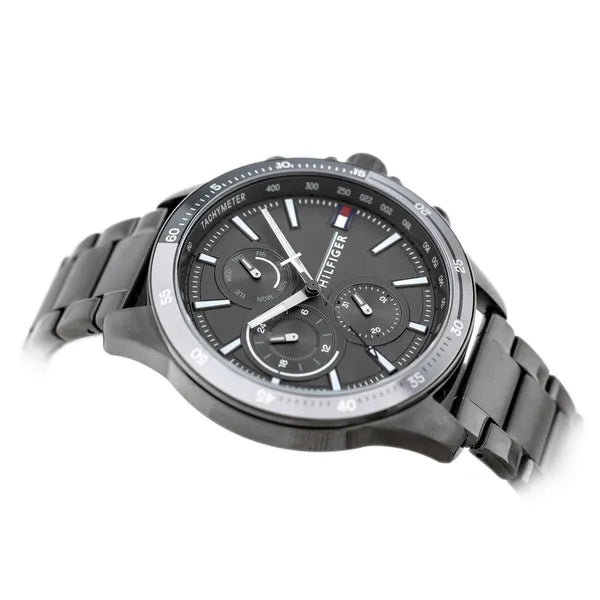 Tommy Hilfiger 1791719 férfi karóra, rozsdamentes acél, 46 mm, szürke