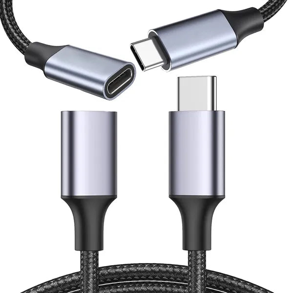 USB-C–USB-C fonott gyorstöltő és adatkábel, 2 m